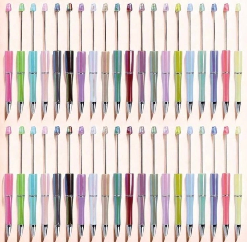 Make your own DIY beadable pens live or choose pre made ones shown on live