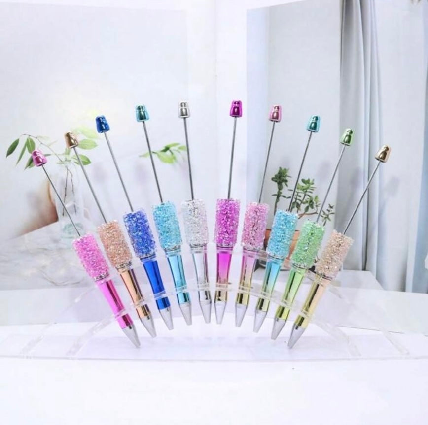 Make your own DIY beadable pens live or choose pre made ones shown on live
