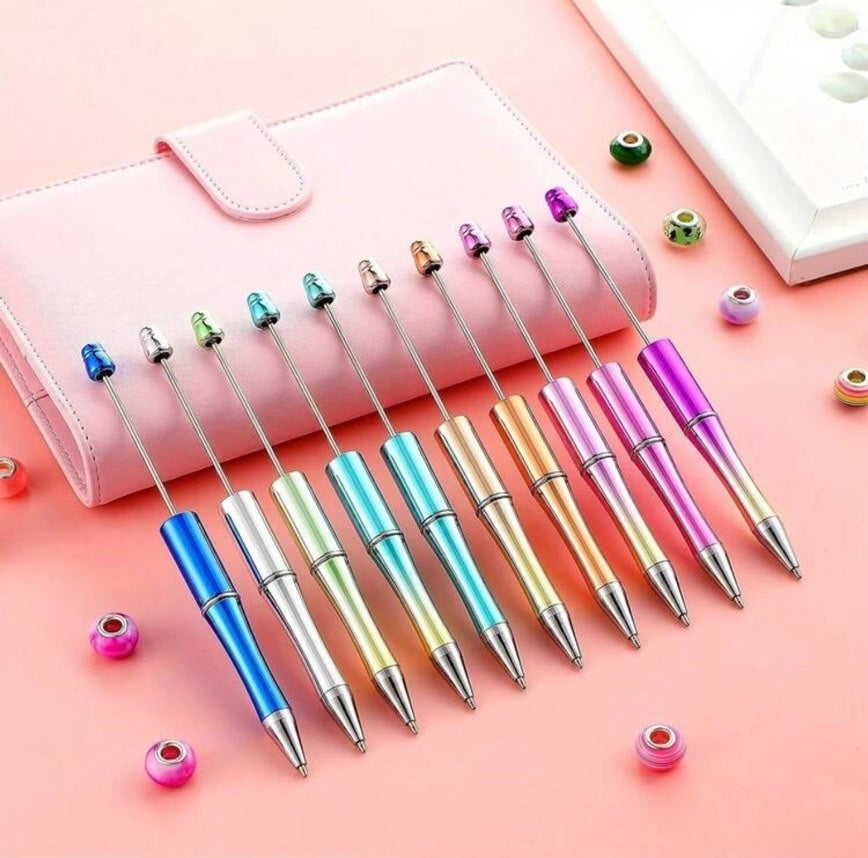 Make your own DIY beadable pens live or choose pre made ones shown on live