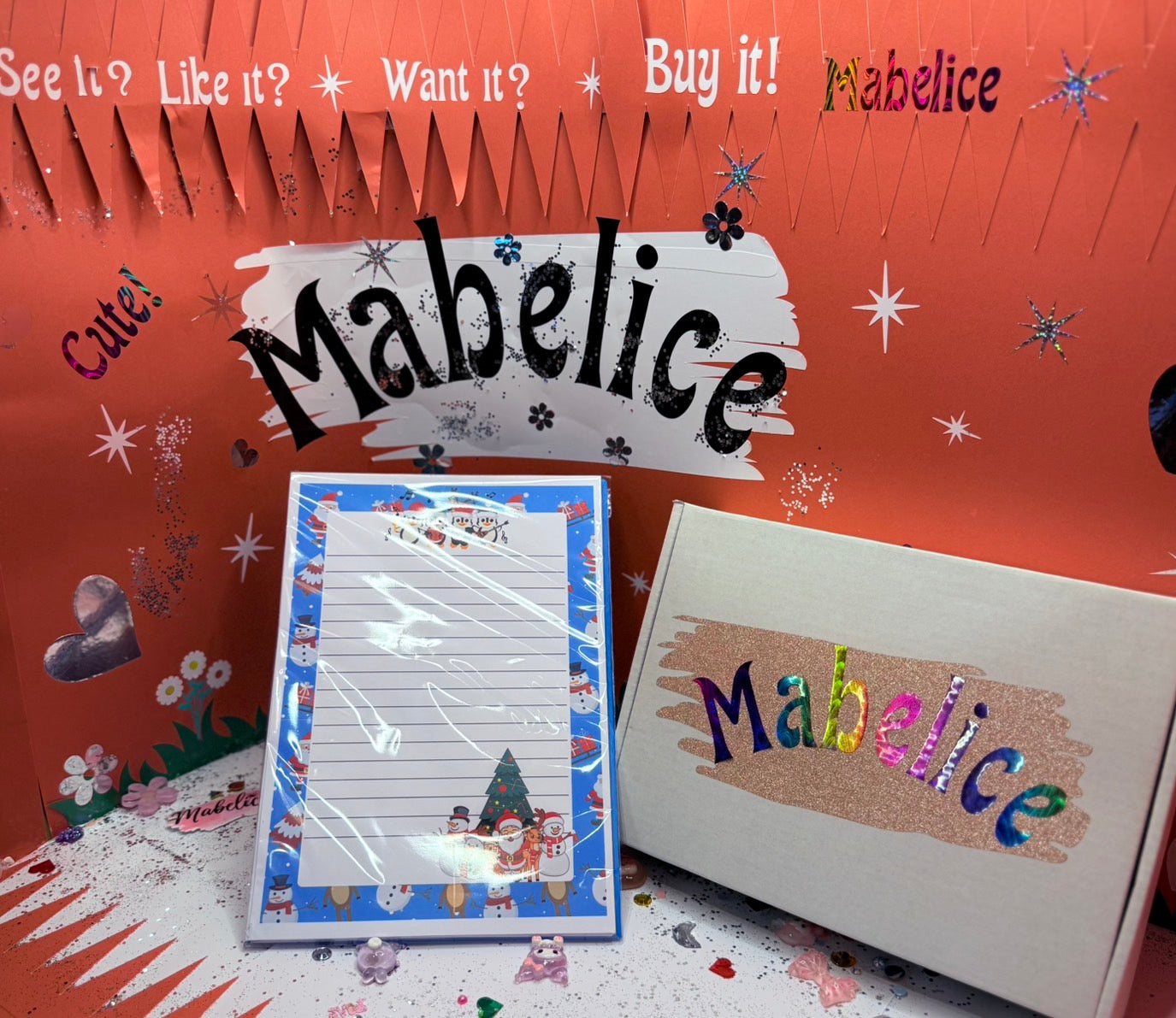 A5 Notepad, blue with snowman