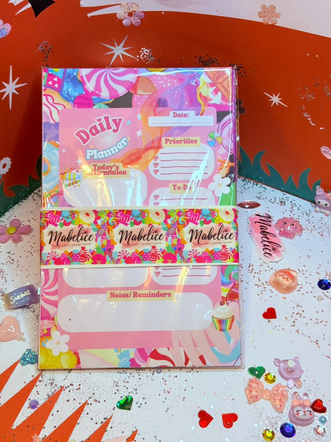 Daily planner plus note bundle pinkcandy