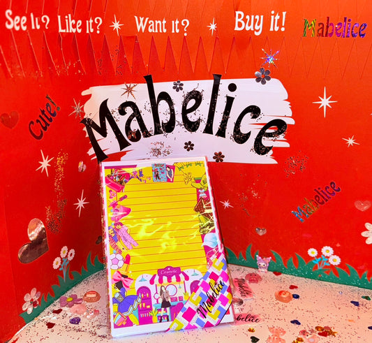 Notepad yellow girl fashion