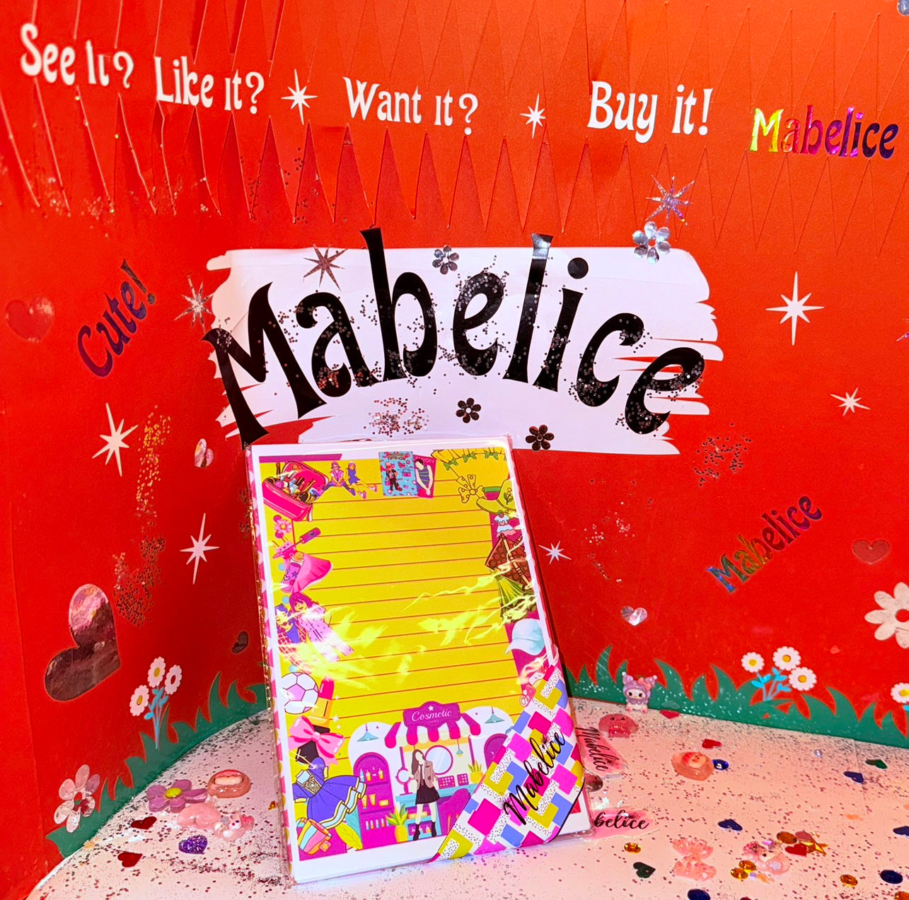 Notepad yellow girl fashion