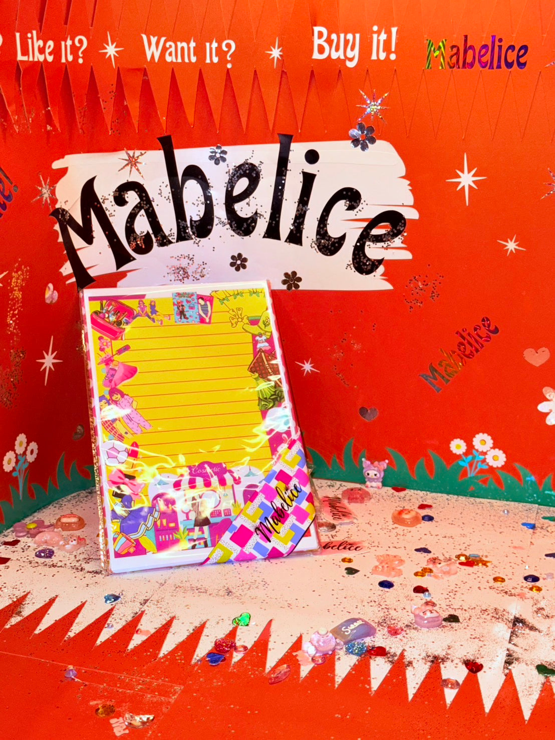 Notepad yellow girl fashion