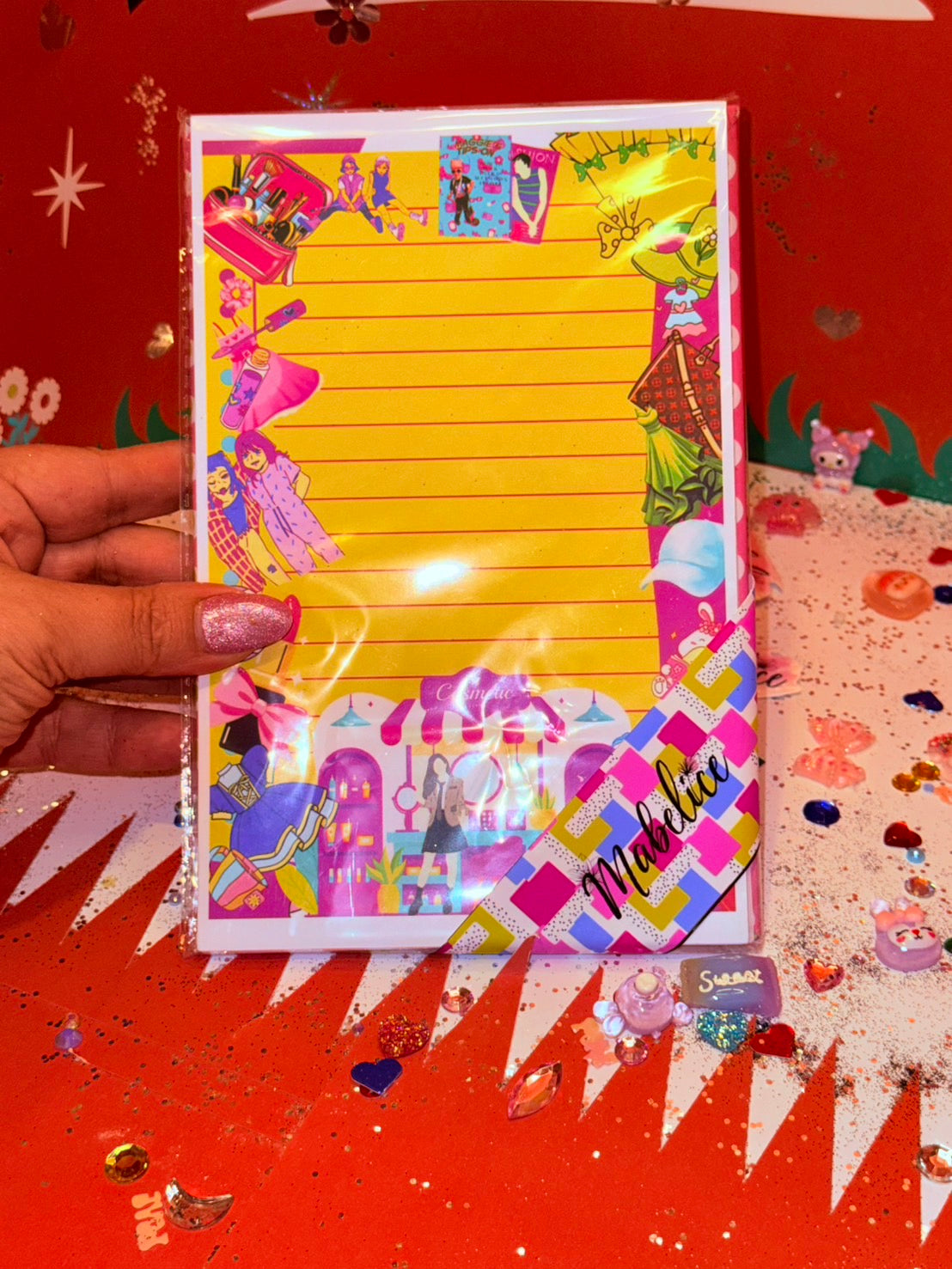 Notepad yellow girl fashion