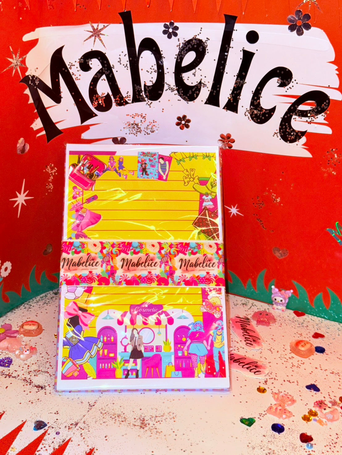 Notepad yellow girl fashion